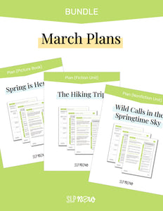 March Therapy Plans