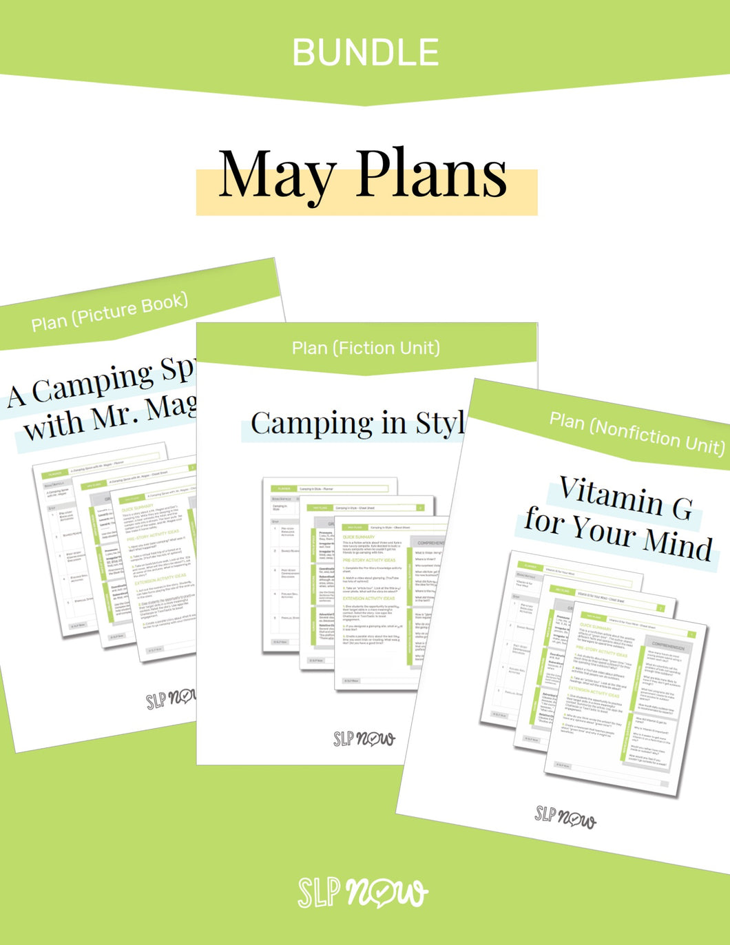 May Therapy Plans