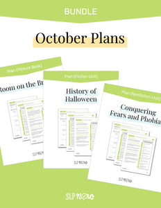 October Therapy Plans
